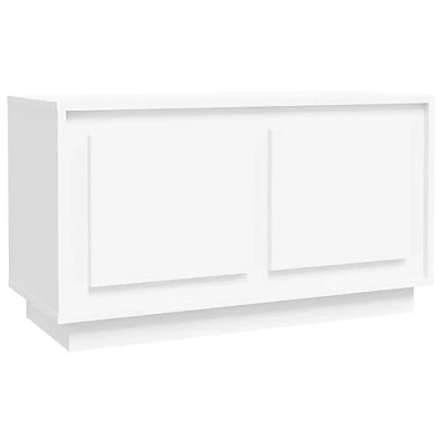 Image of vidaXL TV Cabinet Media Furniture Sideboard Entertainment Centre Console Unit HiFi White 80x35x45 cm Engineered Wood