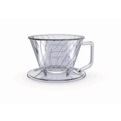 Image of Hario Pegasus Flat Bottom Dripper, Size 01, Clear