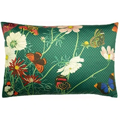 Image of Paoletti Wild Fauna Cushion Cover, Emerald, 40 x 60 cm