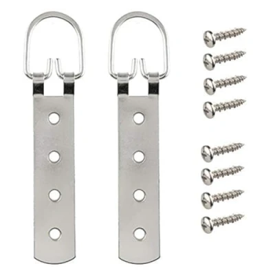 Image of Taskar Super Heavy Duty D Ring Picture &amp; Mirror Strap Hanger 90KG 165mm