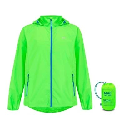 Image of Mac in a Sac Origin II Waterproof Packable Jacket for Men &amp; Women Neon Green XXS