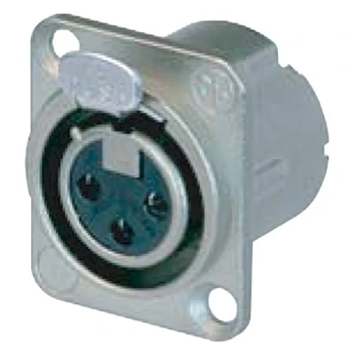 Image of Neutrik NC3FDLX Female 3 Pin XLR Chassis Socket