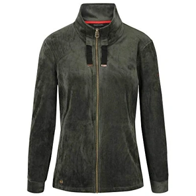 Image of Regatta Odelia Women&#039;s Velvet Fleece with Stand Collar and Full Zip Opening