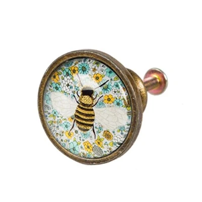 Image of Sass &amp; Belle Summer Floral Bee Drawer Knob