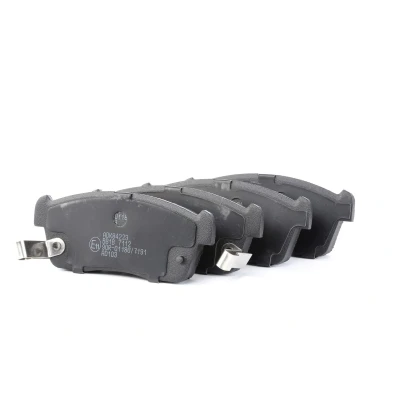Image of 410604A00B Brake pad set BLUE PRINT ADK84223 Front Axle with acoustic wear warning SUZUKI: Ignis I, Carry Van, Alto VII, DAIHATSU: Sirion II, Copen I
