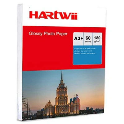 Image of A3 Plus Inkjet paper 13x19 High Glossy 60sheets 180Gsm A3+ Photo 330x483mm for Printing Hartwii
