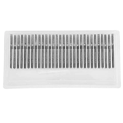 Image of 30Pcs Diamond Drill Bits, 2.5mm Bit Cylindrical Flat Burr Bits Grinding Needle Power Grinder Carving Tools for Jades Engraving