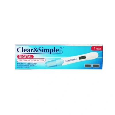 Image of Clear and Simple Digital Pregnancy Test, Accurate Results in 5 Minutes, Reading, Easy to Use, Home Use for Early Detection of Pregnancy, 1 Test