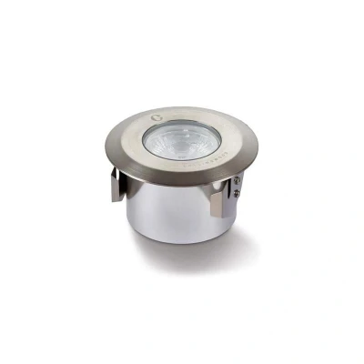 Image of Ground Light 2.9W 2700K Brushed Metal IP67 Collingwood GL038