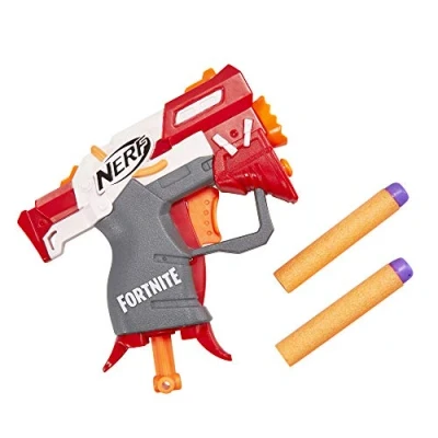 Image of Nerf Fortnite TS MicroShots Dart Firing Toy Blaster and 2 Official Elite Darts For Kids, Teens, Adults