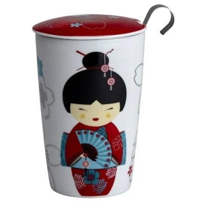 Image of EigenArt Teaeve Little Geisha Double Wall Cup Red
