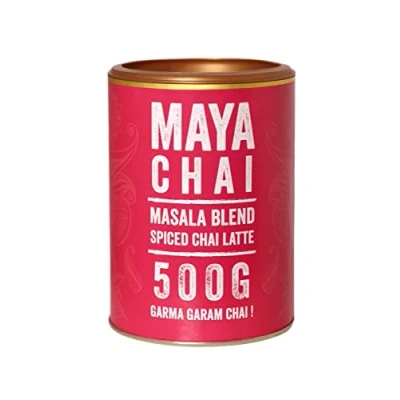 Image of Maya Drinks, Spiced Chai Latte Powder 500g (Pack of 1) Just Add Water or Milk (25 servings)