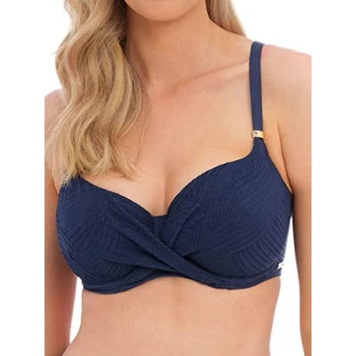 Image of Fantasie Womens Ottawa Full Cup Bikini Top Blue Size 36GG