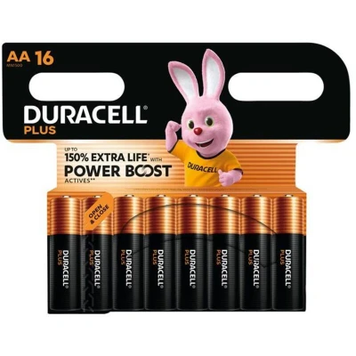 Image of Duracell AA Cell Plus with Power Boost Batteries Pack of 16