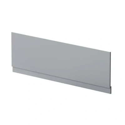 Image of 1700mm Straight Reversible Bath Front Panel &amp; Plinth Satin Grey