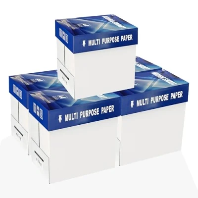 Image of indigo® Smart A4 Paper Professional Business Multipurpose Copier Laser Inkjet 80 GSM Box of 5 Reams 2500 Sheets Boxes