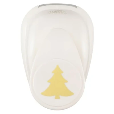 Image of Vaessen Creative Craft Paper Punch Fir Tree 2,2 x cm Circle Cutter for Crafting and Card Making
