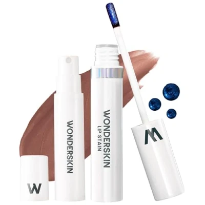 Image of Wonderskin Wonder Blading Lip Stain Peel Off and Reveal Kit Long Lasting, Waterproof Brown Tint, Transfer Proof Natural Makeup (Hush)