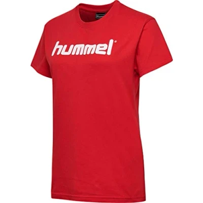 Image of hummel Women&#039;s GO Cotton Logo T Shirts True Red
