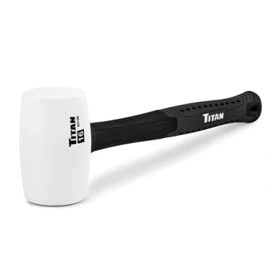 Image of Titan 63106 16oz White Rubber Mallet