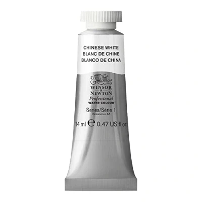 Image of Winsor &amp; Newton Professional Watercolour Paint, Artist Quality, Finest Pigments, Chinese White, 14 ml Tube
