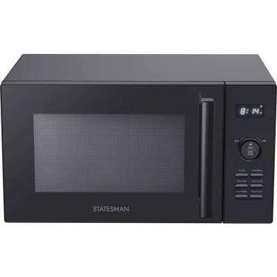 Image of Statesman SKMC0925SB Digital Combination Microwave with Grill and Convection, 900 W, 25 Litre, 11 Power Levels, 10 Auto Cooking Programmes, 95 Minute Timer, Stainless Steel Interior, Black