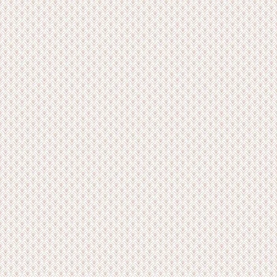 Image of Galerie G78516 Secret Garden Scallop Wallpaper, Taupe/Pink, 10m x 53cm