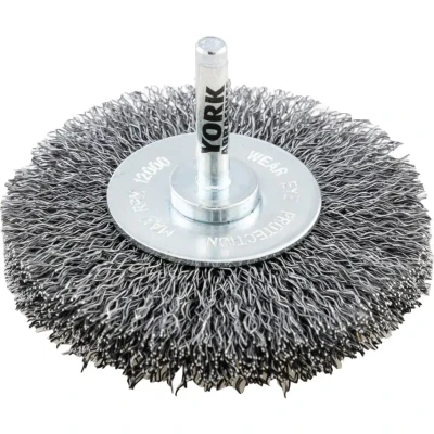 Image of York 80X15MM Shaft Mounted Rotary Wire Brushes 30SWG.