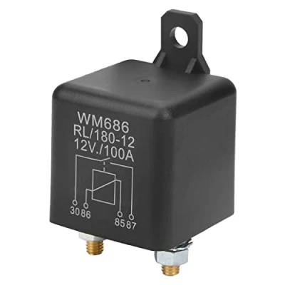 Image of Heavy Duty Car Starter Relay DC 12V 100A 4Pin Normally Open for Control Battery ON OFF RL/180