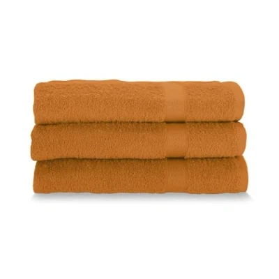 Image of Gabel Face Towels, Pure Cotton Hydrophilic Sponge, 60 x 100 cm, Burnt, Set of 3