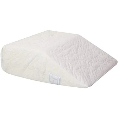 Image of HANSON AND LANGFORD Leg Pillow Elevating Wedge Upholstery Foam Rest Ideal for Surgery Breathable &amp; Washable Quilted Cover Reduces Knee, Ankle Pain Improves Circulation