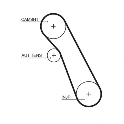 Image of 1079390, 1113180, 1215977, 2T1Q6K288AA, XS4Q6K288AA Timing Belt GATES FleetRunner Micro V Stretch Fit 5541XS 91 867mm 20mm FORD: Focus 2