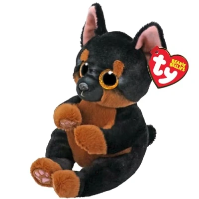 Image of TY Fritz Dog Beanie Bellies Regular Squishy Baby Soft Plush Toys Collectible Cuddly Stuffed Teddy
