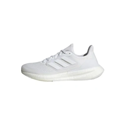 Image of adidas Men&#039;s Pureboost 23 Shoes, Cloud White/Cloud White/Core Black, 7