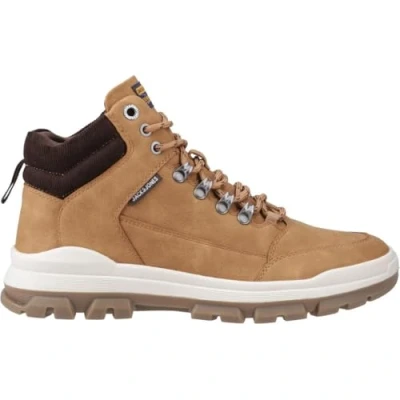 Image of Jack &amp; Jones Jfwimperial Laceup ankle boots, Men&#039;s, Size: 11, Honey Imitation leather/ textile