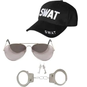 Image of Crazy Chick SWAT Police Team Costume Accessory Set