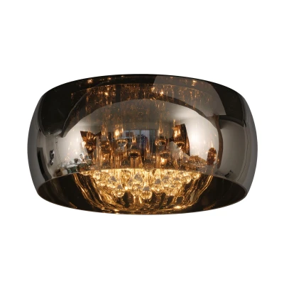 Image of Pearl Modern Flush Ceiling Light Ø 50cm 6xG9 Chrome