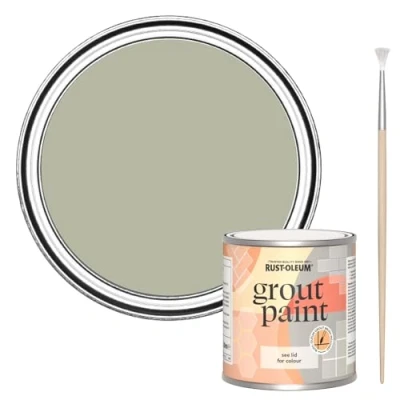 Image of Rust Oleum Brown Ultra Durable Grout Paint Tanglewood 250ml