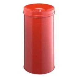 Image of Durable 62 Litre Safe Round Waste Bin Red