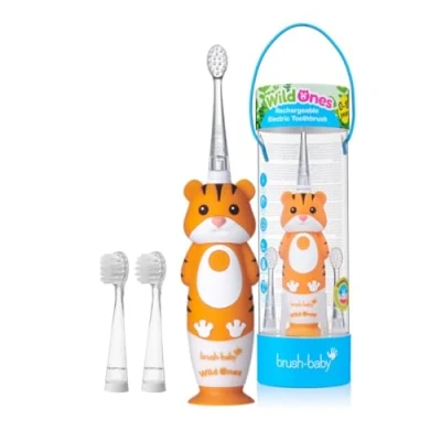 Image of brush baby WildOnes Tiger Rechargeable Toothbrush