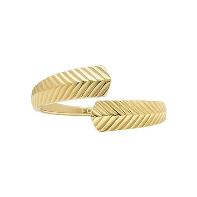 Image of Fossil Harlow Ring Gold coloured, Women&#039;s, Size: P, coloured