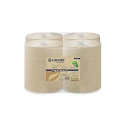 Image of Lucart EcoNatural 150 Mini Jumbo Toilet Roll (Pack of 12) 812152P