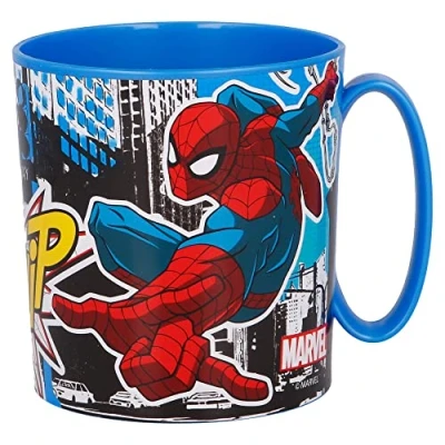 Image of Stor Spiderman Reusable Plastic Microwave Cup 350ml