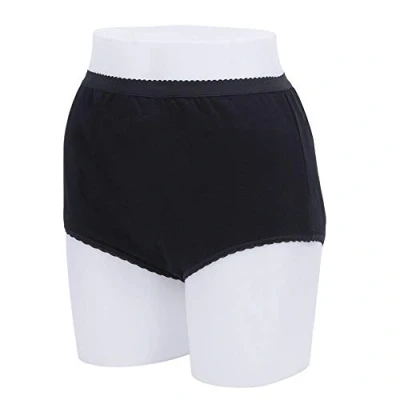 Image of P&amp;S Healthcare X Large Black Ladies Protective Incontinence Brief