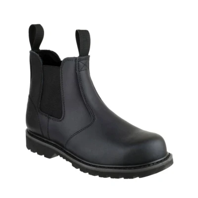 Image of Amblers Unisex Steel FS5 Pull On Dealer Boot/Womens Mens Boots (12 UK) (Black)
