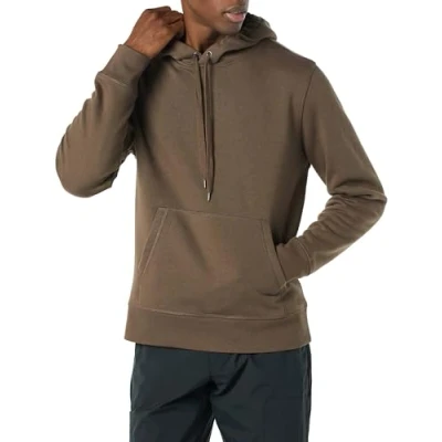 Image of Amazon Essentials Men&#039;s Pullover Sweatshirt Hoodie, Big &amp; Tall Options Available, Medium Brown, L