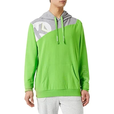 Image of Kempa Kemri Men Core 2.0 Hoodie Men&#039;s Hope Green/Dark Grey Melan, Large