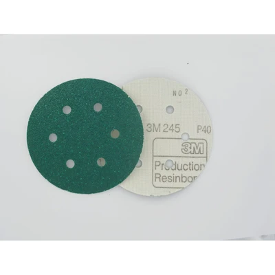 Image of 5x 3M Paper Disc 245, Holed, P80
