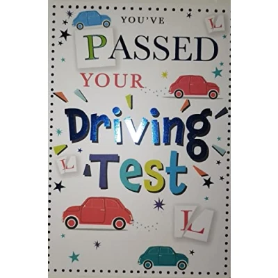 Image of You&#039;ve passed your driving test congratulation friend family well done L184
