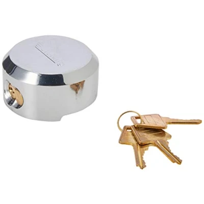 Image of Sterling SSP173B SSP173 Round Steel Shackleless Padlock, 73mm Chrome
